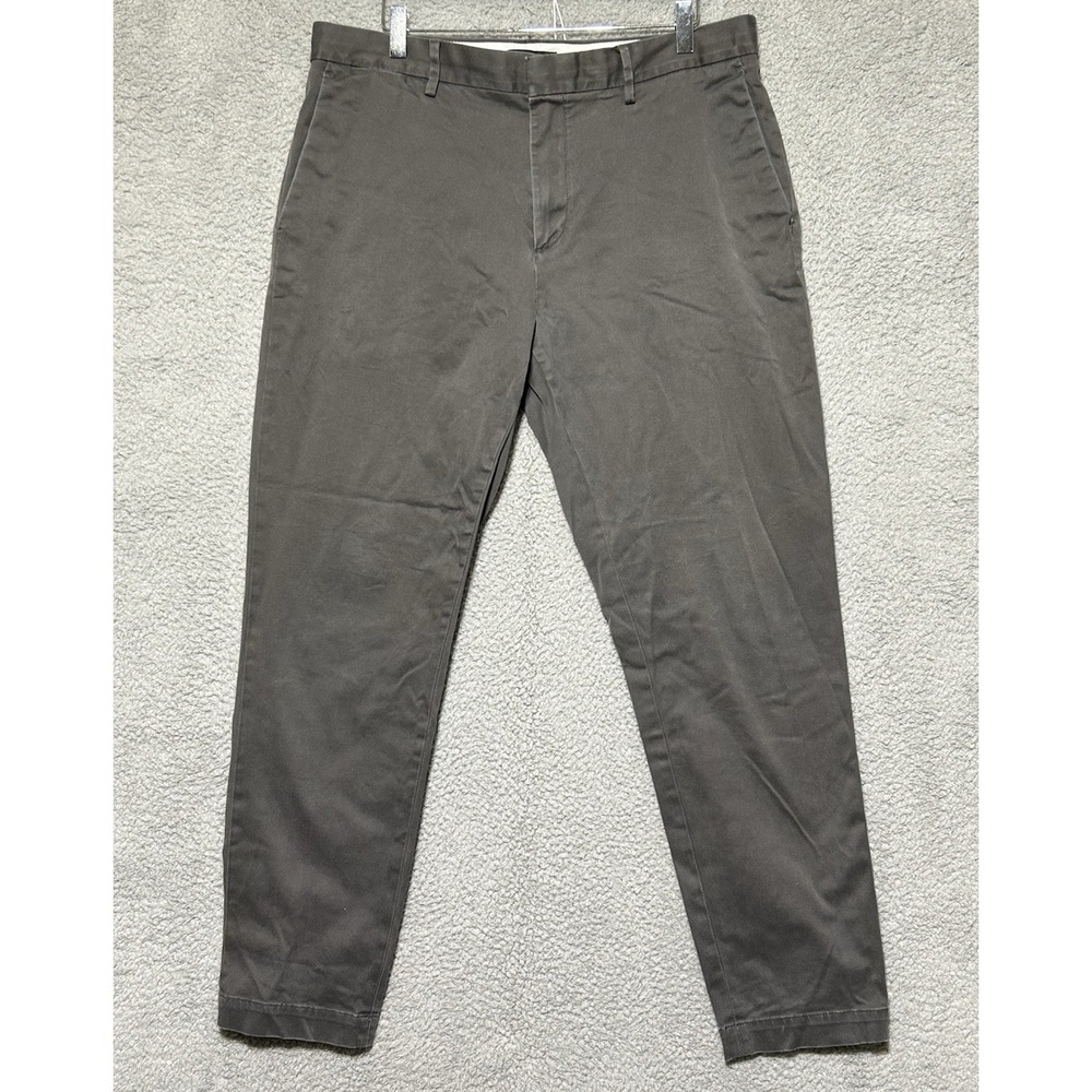 Banana Republic Mason Athletic Tapered Fit Chinos Mens 35x32 Gray Pants Cotton